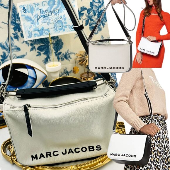 Marc Jacobs Handbags - 🆕 MARC JACOBS 🧿 NWOT The Soft Box 23 - Black & White Leather - SLIGHT FLAW